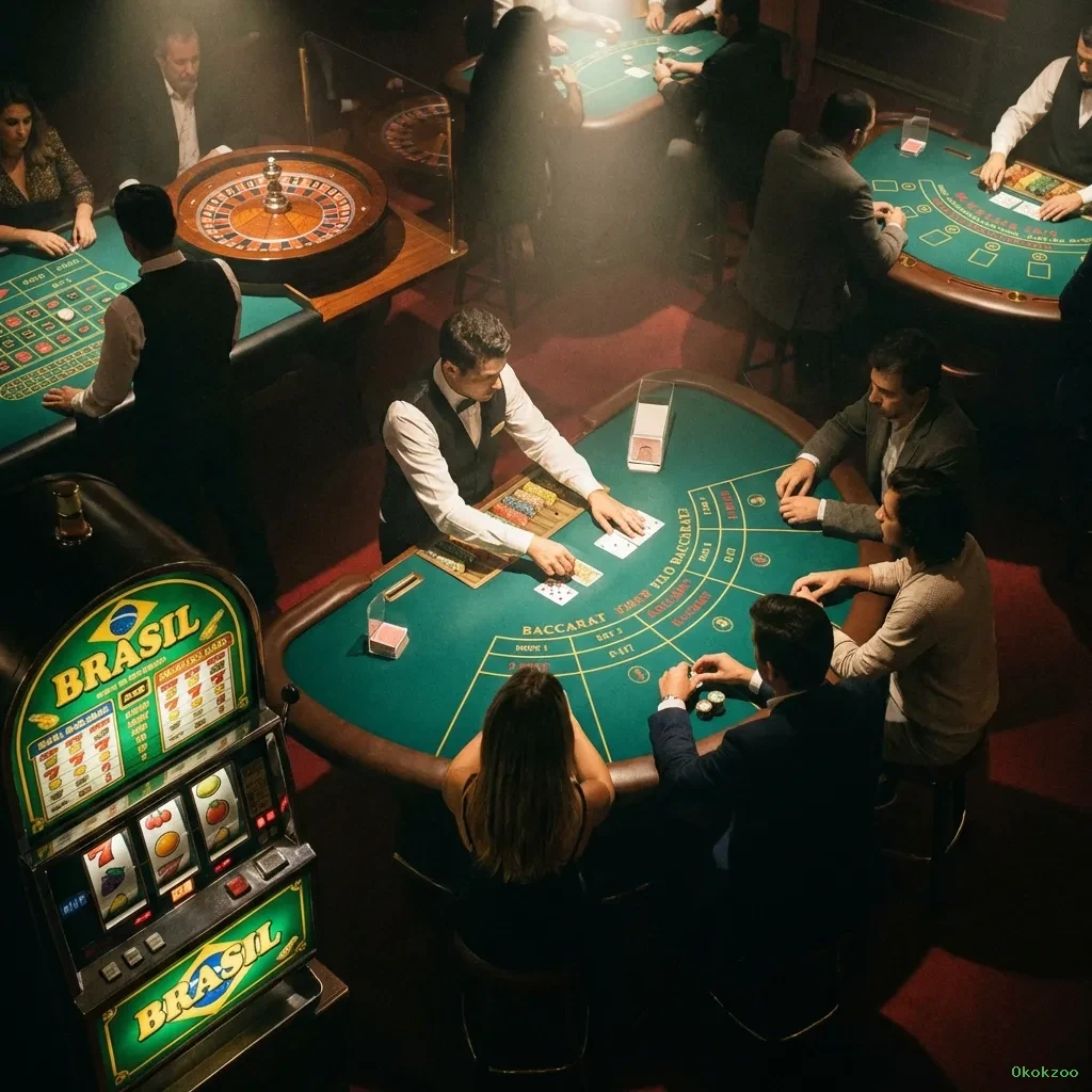 Jogos de Mesa Premium Okokzoo - Blackjack, Roleta, Baccarat